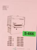 Sandingmaster SCSB2, SCSB3 600/900 1100/1300, Sander Parts List and illustrations Manual 1977